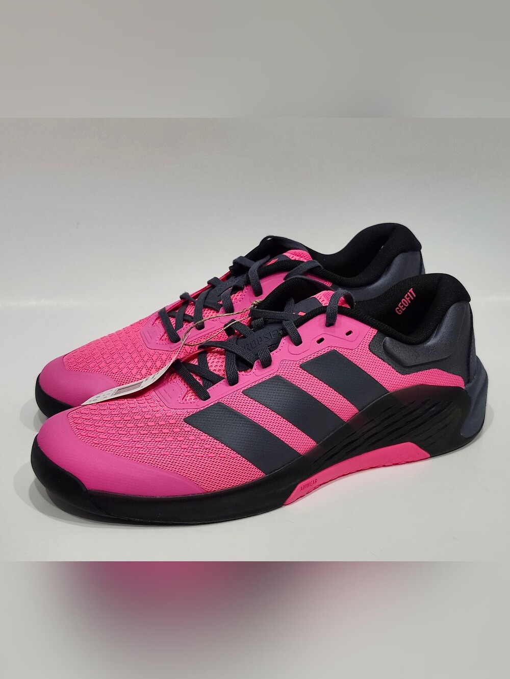 Adidas Dropset 4 Power Training Shoes Men's Size 11.5 US Lucid Pink Black KI8460